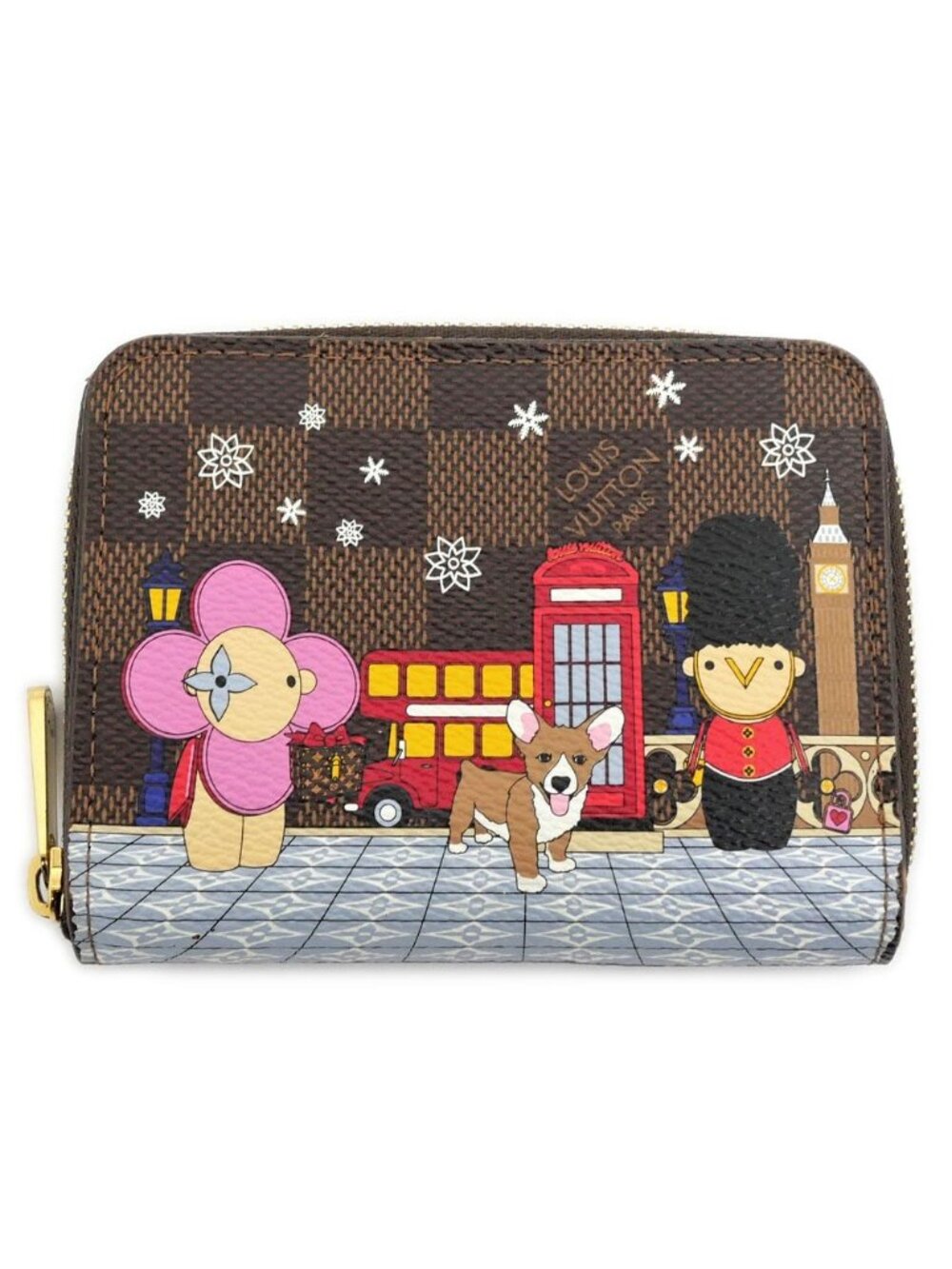 Louis Vuitton Zippy Coin Purse Vivienne Damier Wallet Leather